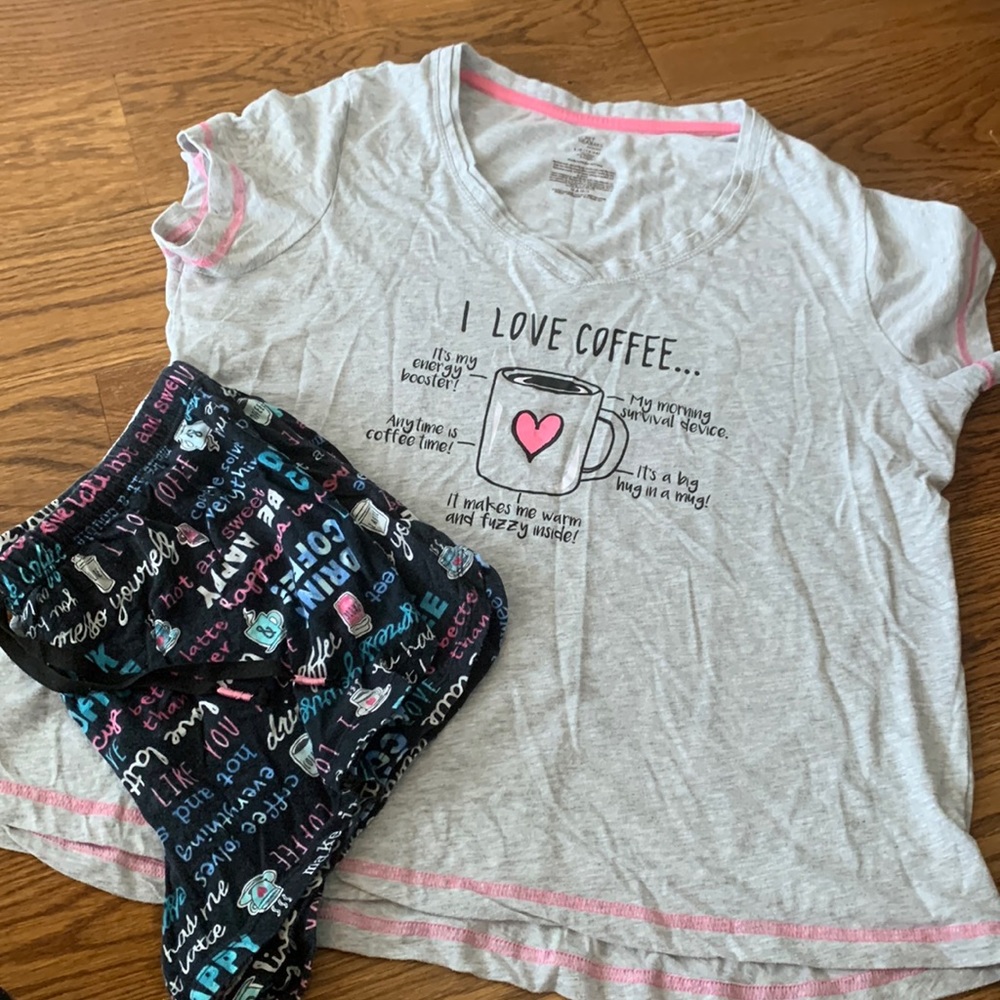 “I love Coffee” Pajama Set